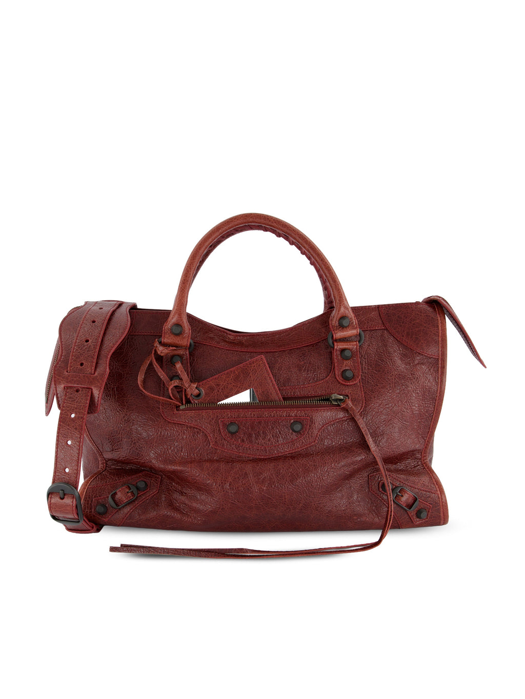 Balenciaga Women's Le City Medium Leather Bag in Red - view 1