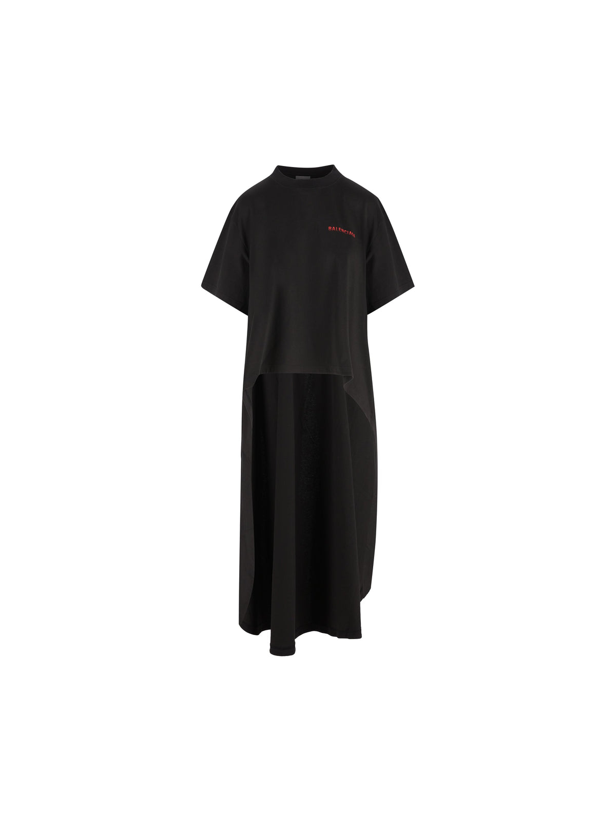 Balenciaga Women's Back Gradient Cotton T-Shirt in Black - view 1