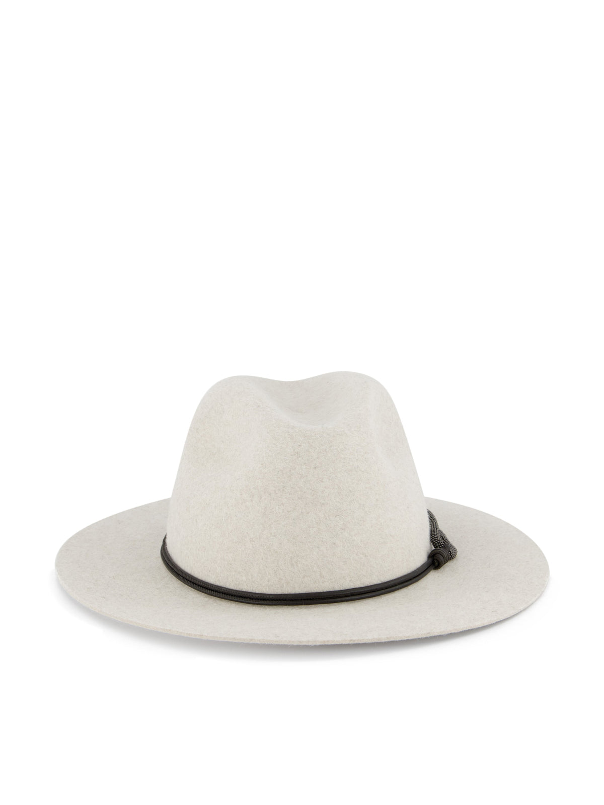 Brunello Cucinelli Women's Felt Fedora in Mother of Pearl - view 1