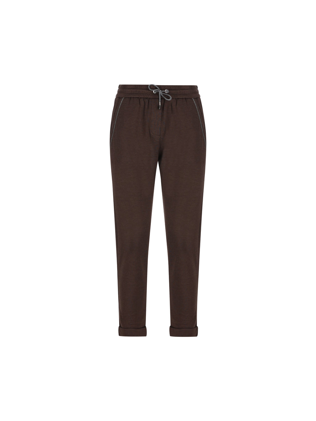 Brunello Cucinelli Women's Cotton Jogging Pants in Brown - view 1
