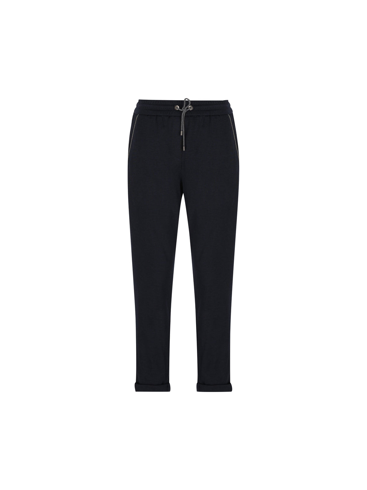 Brunello Cucinelli Women's Cotton Jogging Pants in Navy - view 1