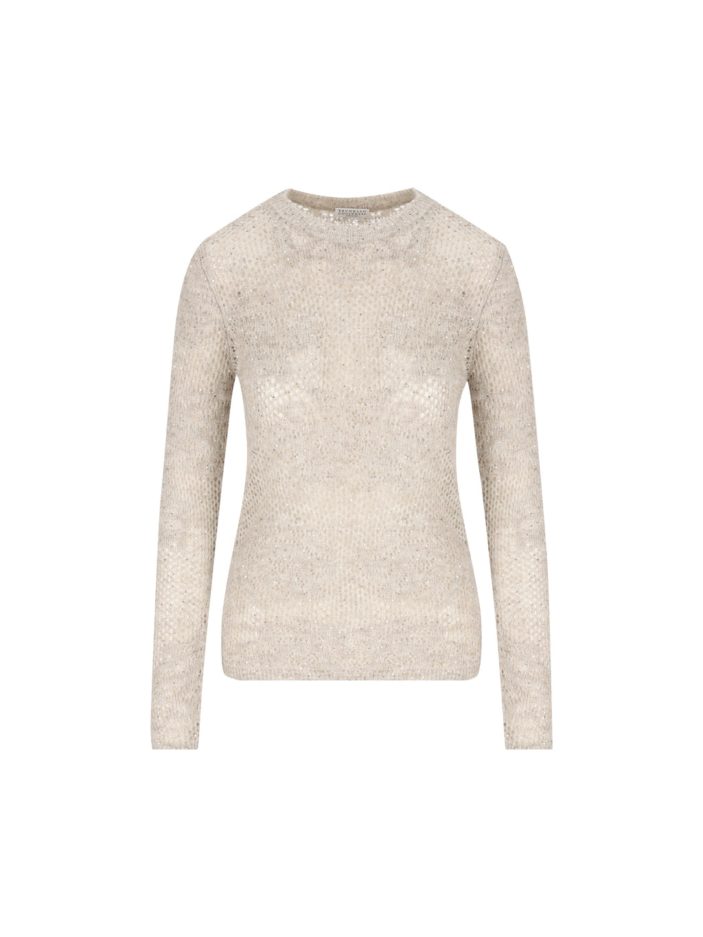 Brunello Cucinelli Women's Mohair Lace Jumper in Ivory - view 1