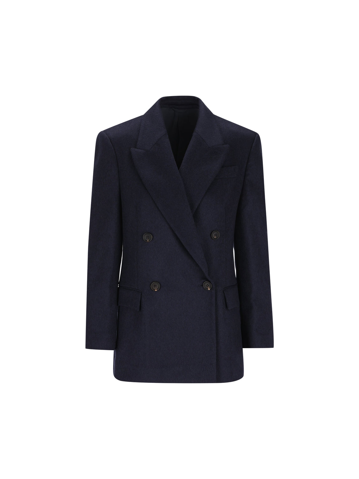 Brunello Cucinelli Women's Wool Blazer in Dark Blue - view 1