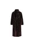 Brunello Cucinelli Women's Shearling Coat in Brown - view 1