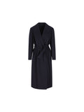 Brunello Cucinelli Women's Cashmere Belted Coat in Blue - view 1