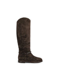 Brunello Cucinelli Women's Suede Strap Boots in Brown - view 1