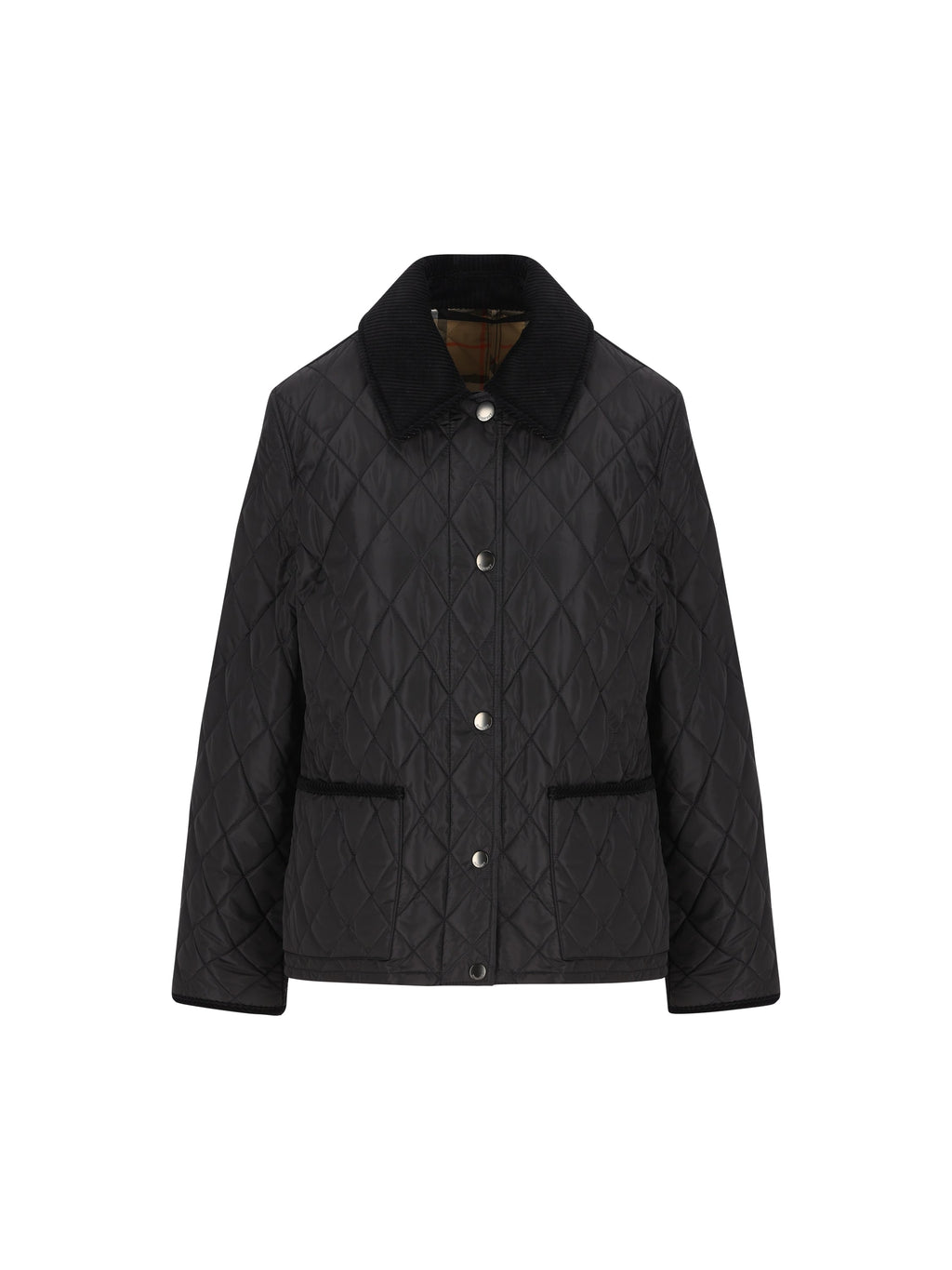Burberry Women's Nylon Cropped Jacket in Black - view 1