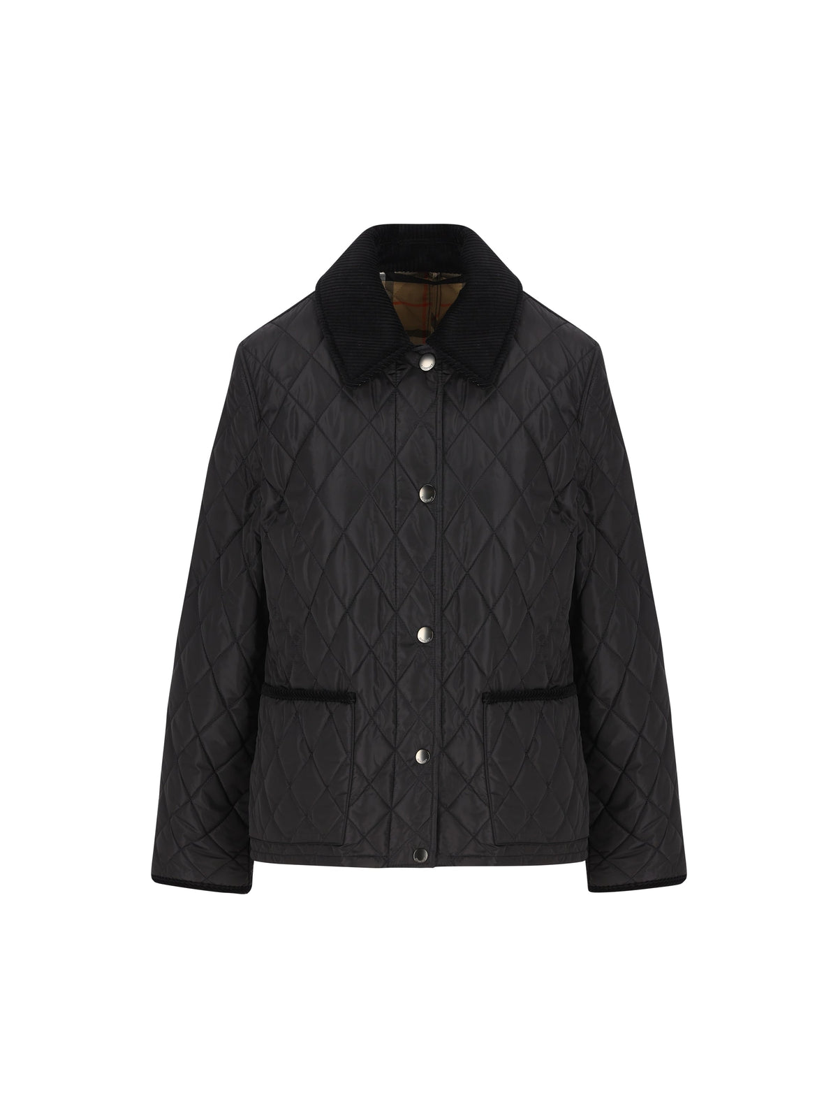 Burberry Women's Nylon Cropped Jacket in Black - view 1