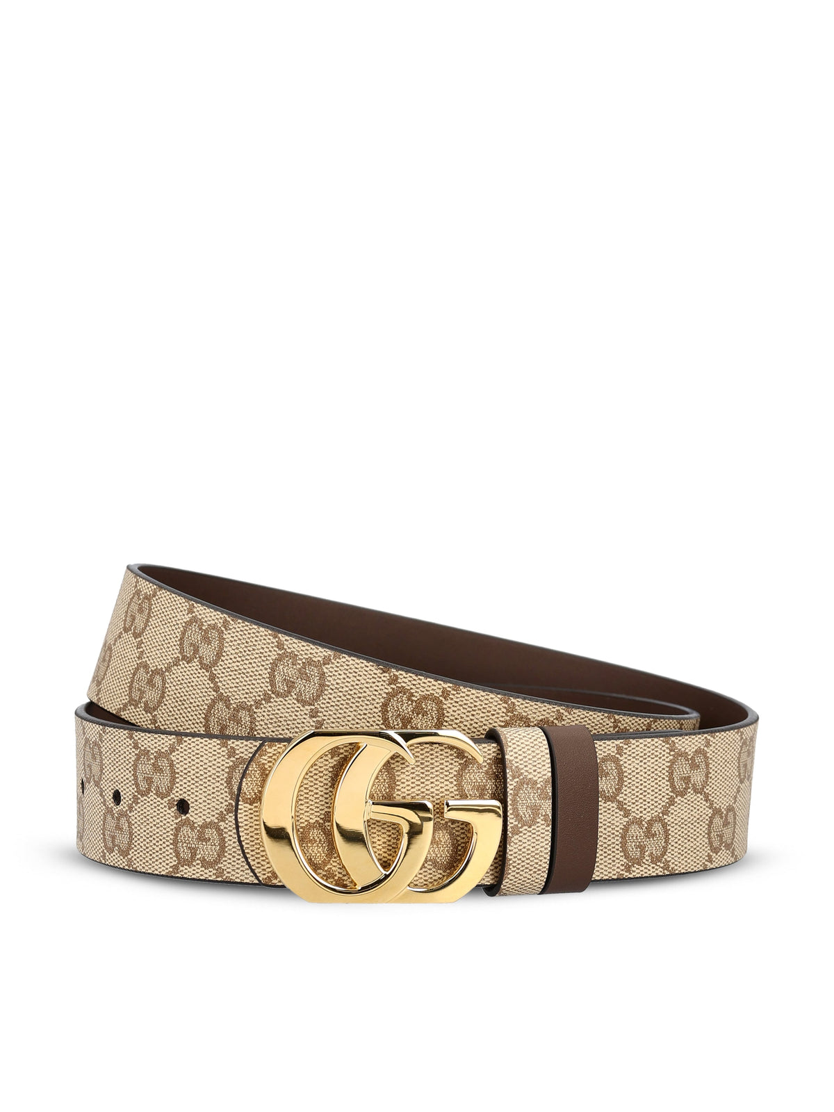 Gucci Men's GG Marmont Reversible Belt in Beige - view 1