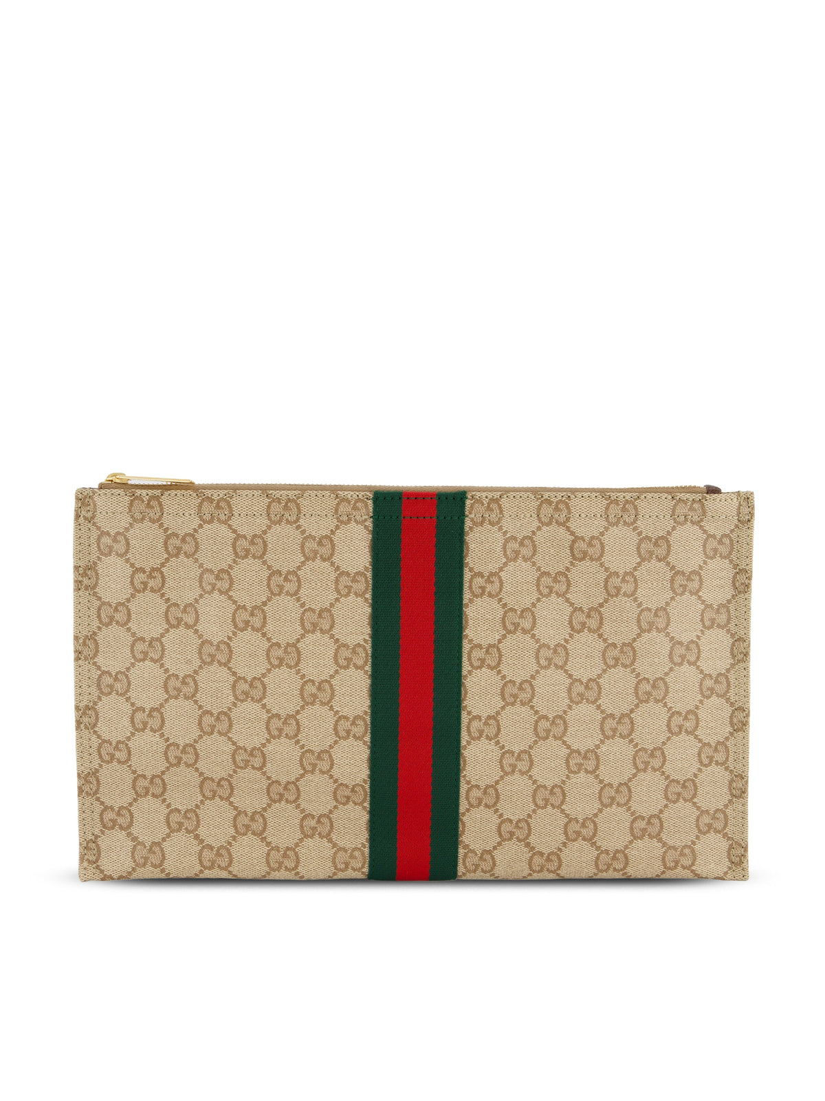 Gucci Women's GG Canvas Pouch in Beige - view 1