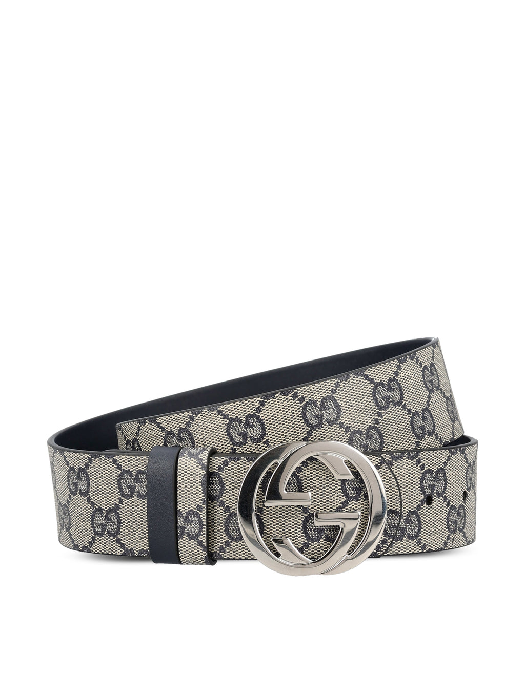 Gucci Men's Reversible GG Canvas Belt in Blue - view 1