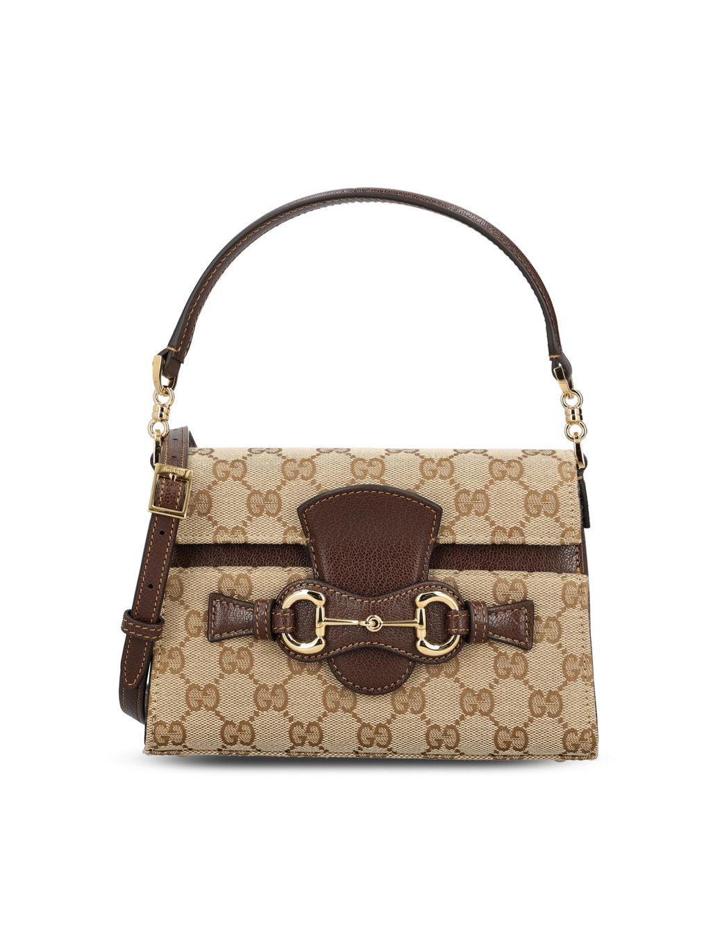 Gucci Women's Horsebit Duomo GG Canvas Bag in Beige - view 1