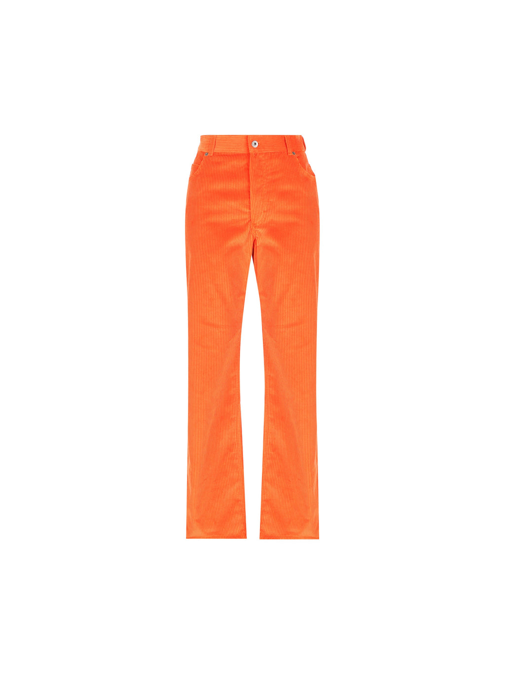 Loewe Women's Cotton Corduroy Trousers in Orange - view 1
