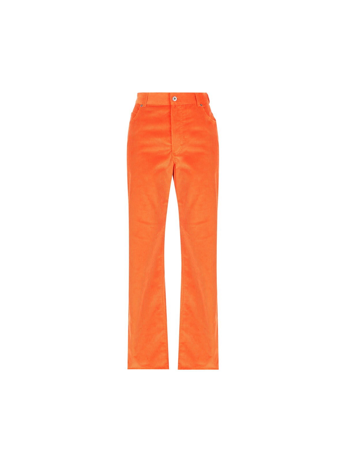 Loewe Women's Cotton Corduroy Trousers in Orange - view 1