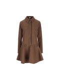 Loewe Women's Cotton Dress in Brown - view 1