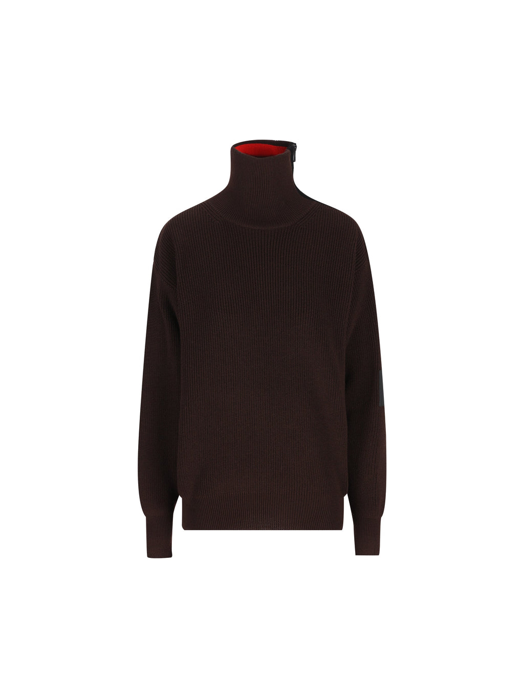 Loewe Women's Wool Zip Jumper in Brown - view 1