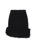Loewe Women's Wool Blend Skirt in Black - view 1