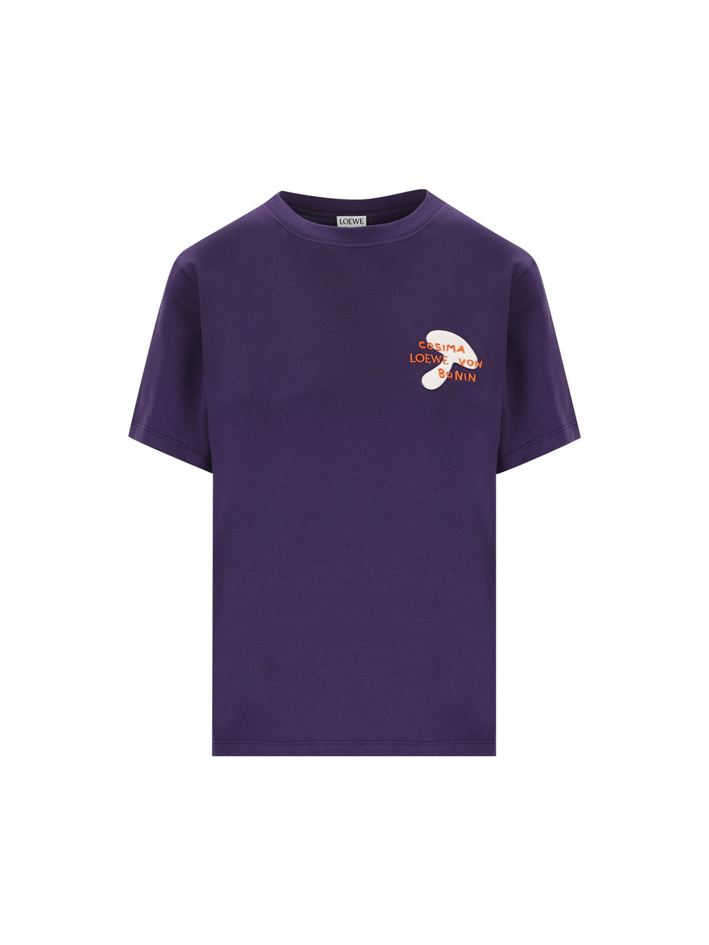 Loewe Women's Cotton T-Shirt in Purple - view 1