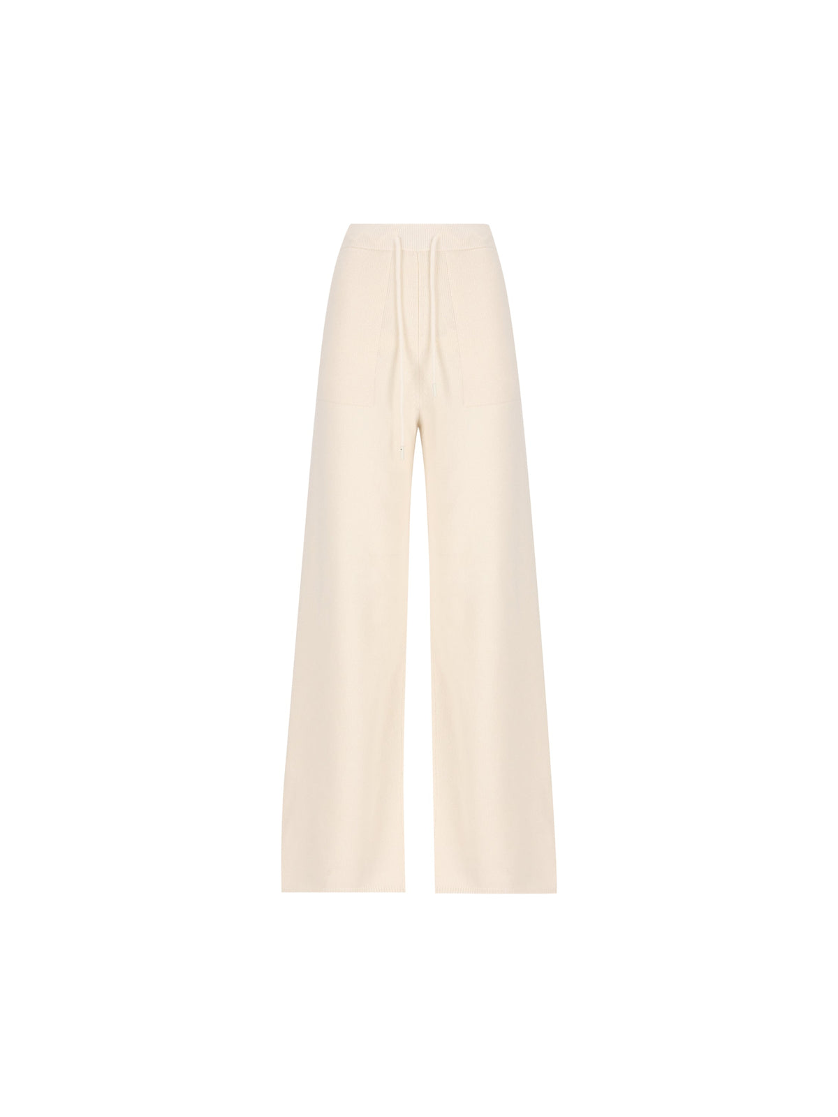Max Mara Women's Wide Cashmere Trousers in White - view 1