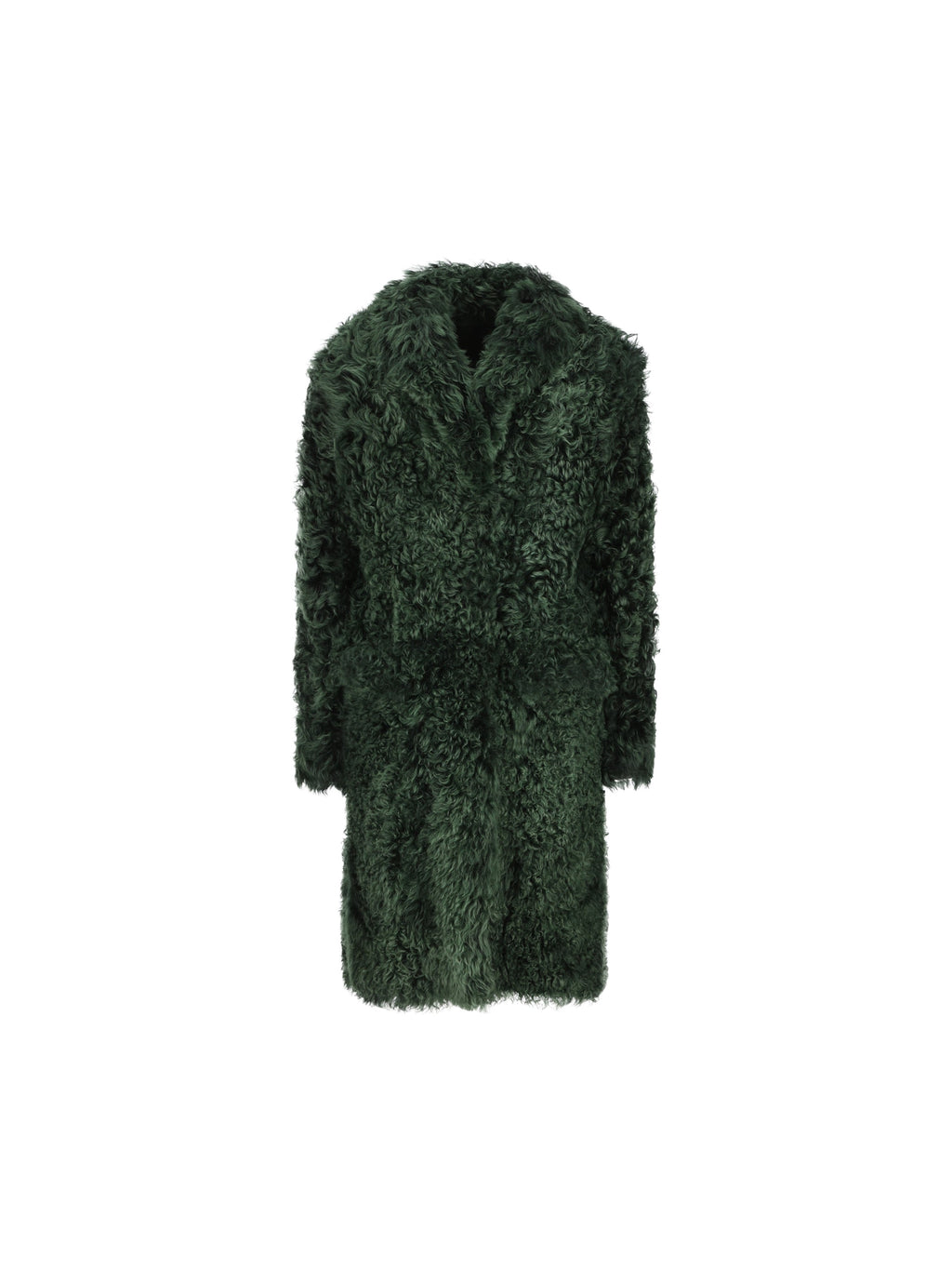 Prada Women's Shearling Coat in Green - view 1