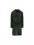Prada Women's Shearling Coat in Green - view 1