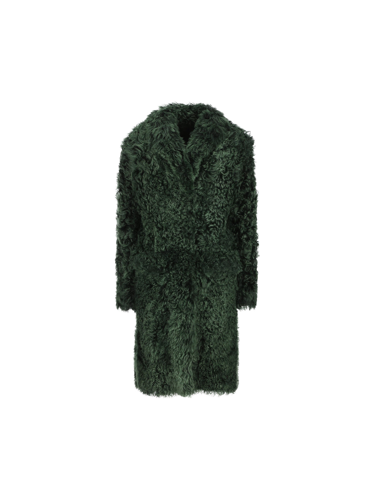 Prada Women's Shearling Coat in Green - view 1