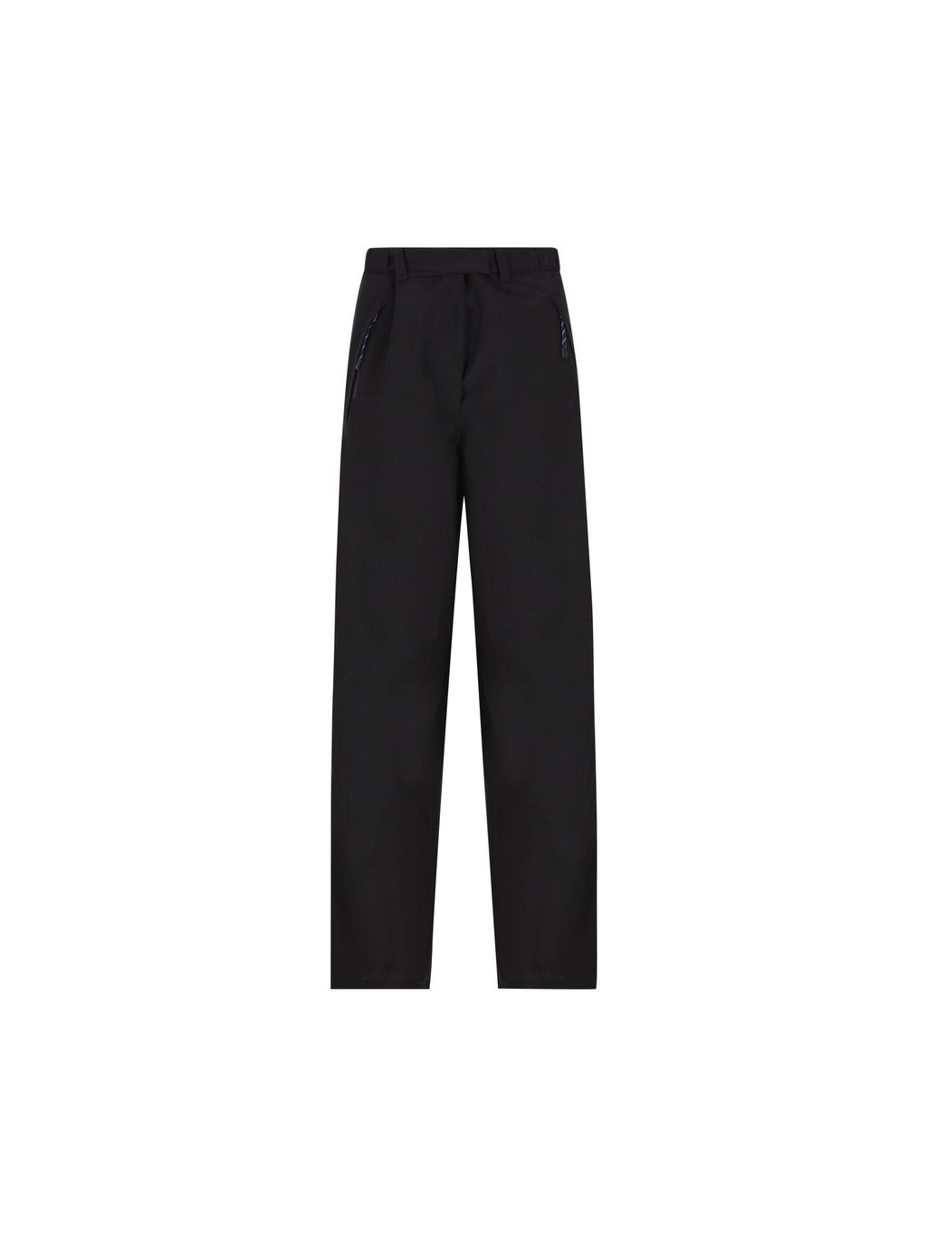 Prada Women's Virgin Wool Mohair Trousers in Black - view 1