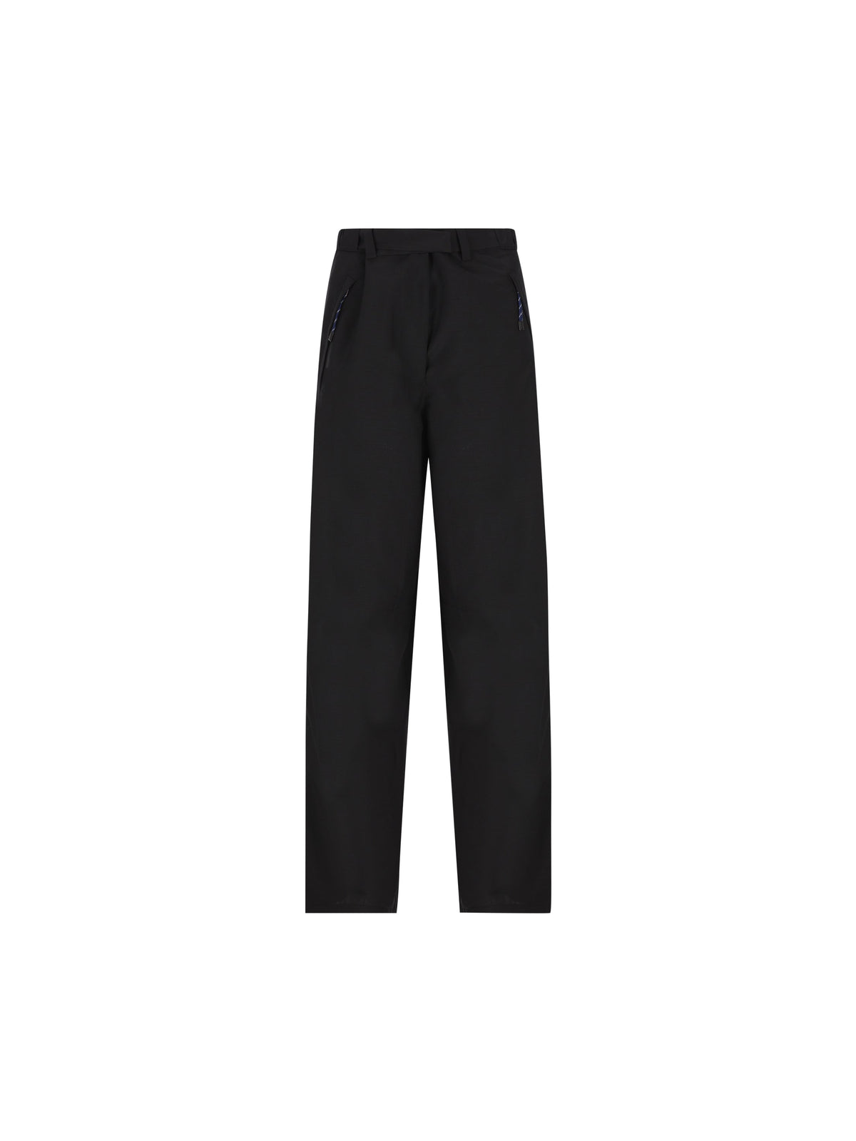 Prada Women's Virgin Wool Mohair Trousers in Black - view 1