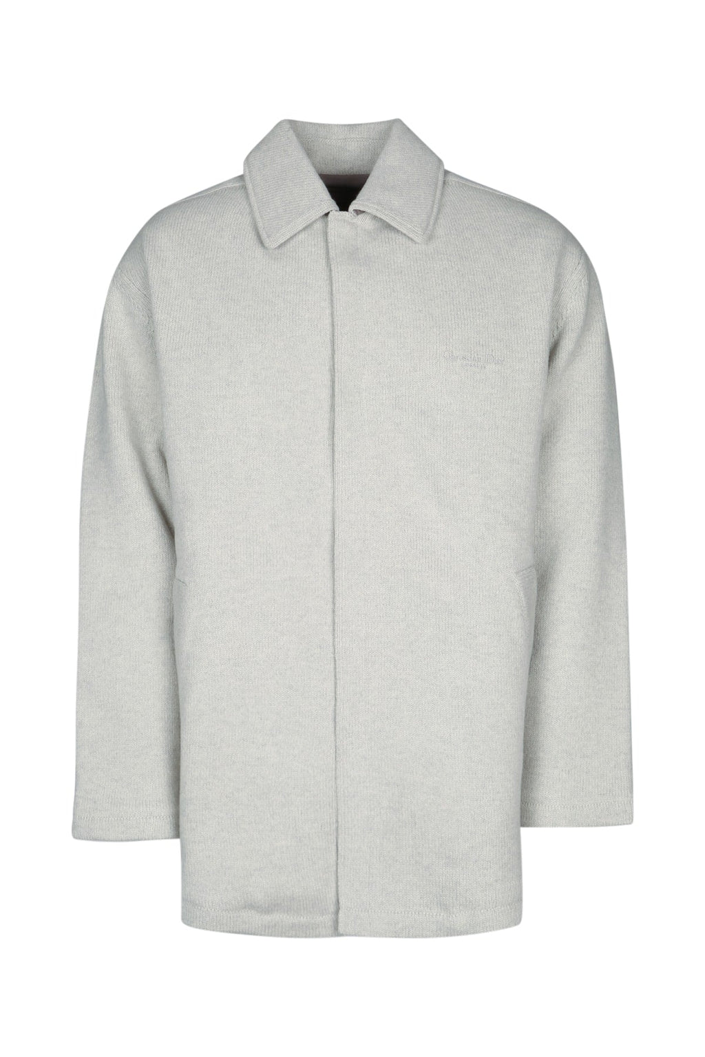 Dior Men's Knitted Coat in Cream - image 1