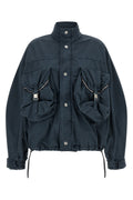 The Attico Women's Utility Blue Bomber Jacket - image 1