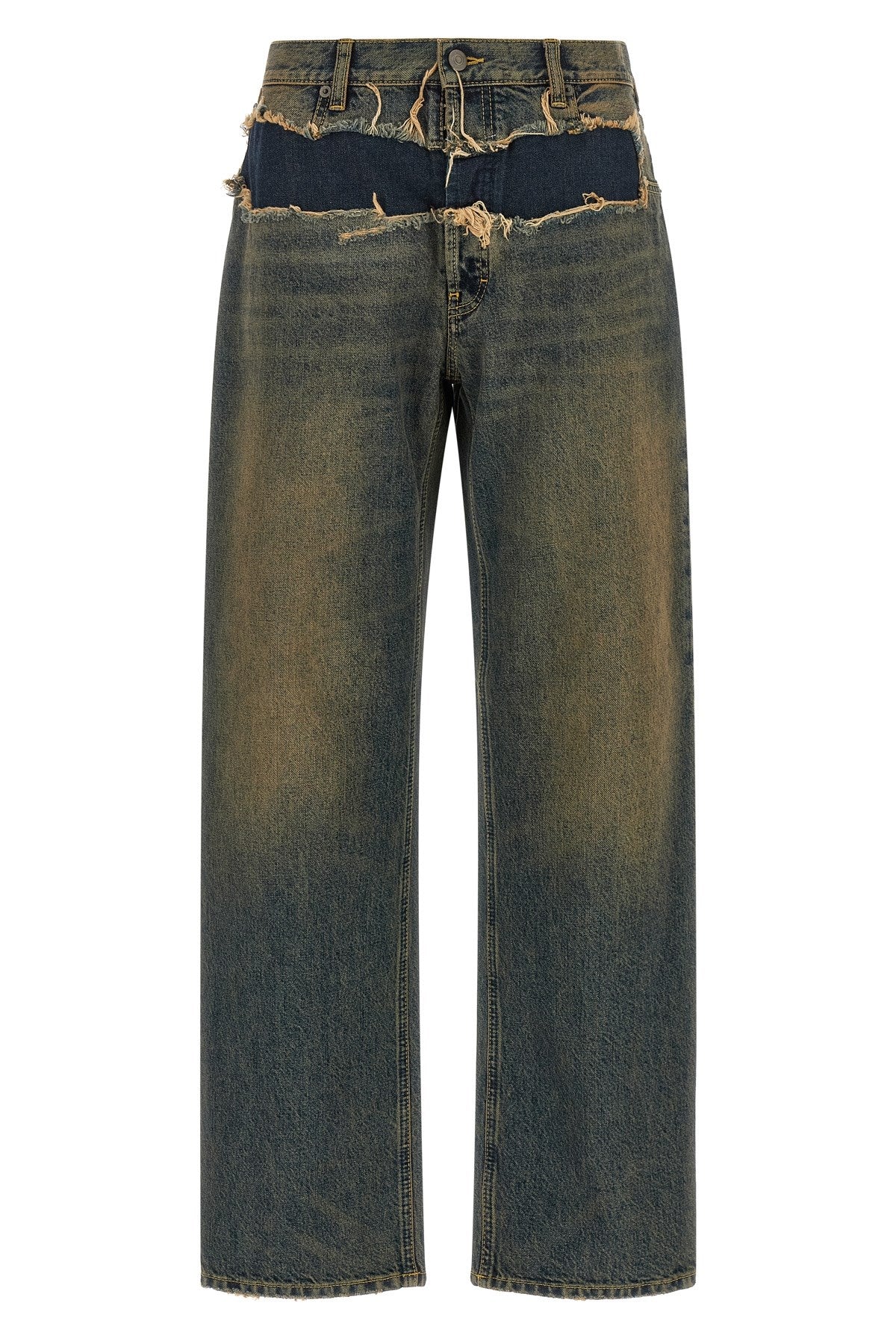 Maison Margiela Women's Distressed Jeans in Blue Cotton - view 1