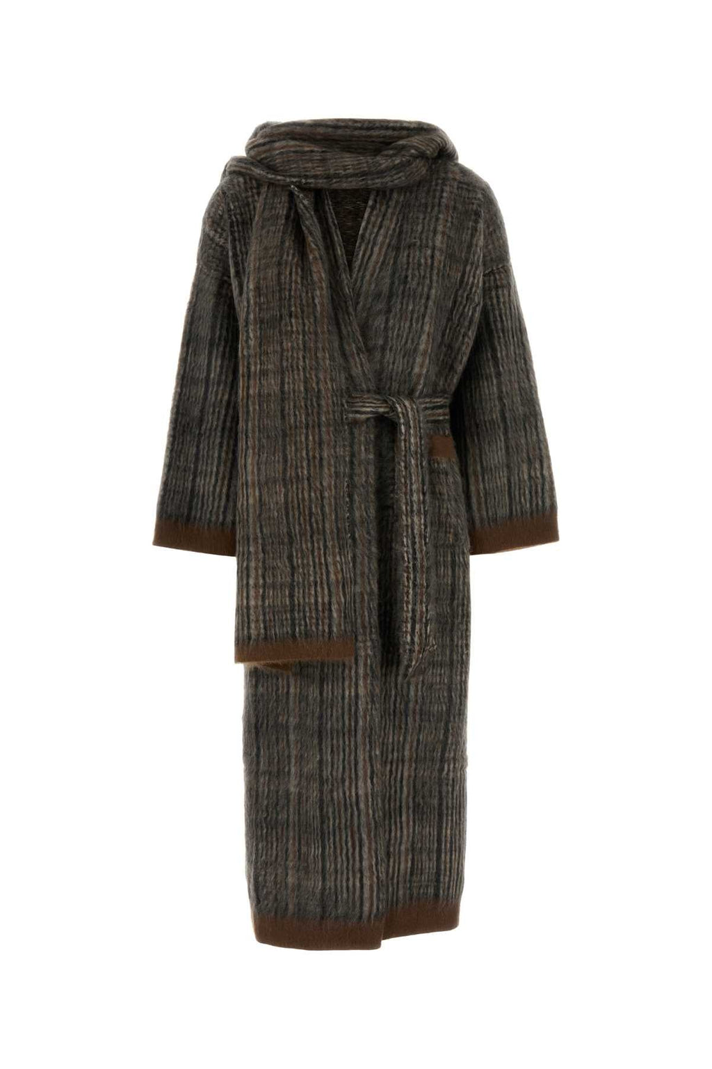 Brunello Cucinelli Women's Plaid Cardigan in Grey - image 1