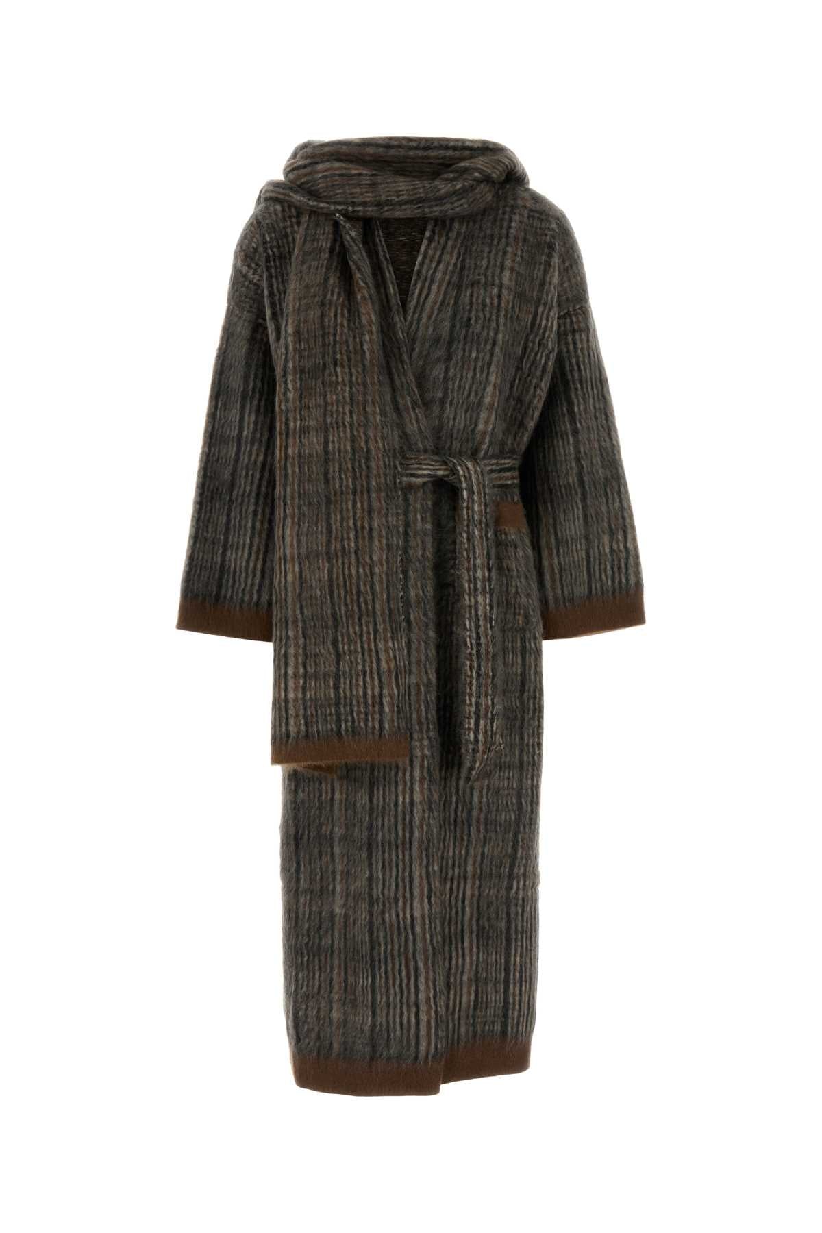 Brunello Cucinelli Women's Plaid Cardigan in Grey - image 1