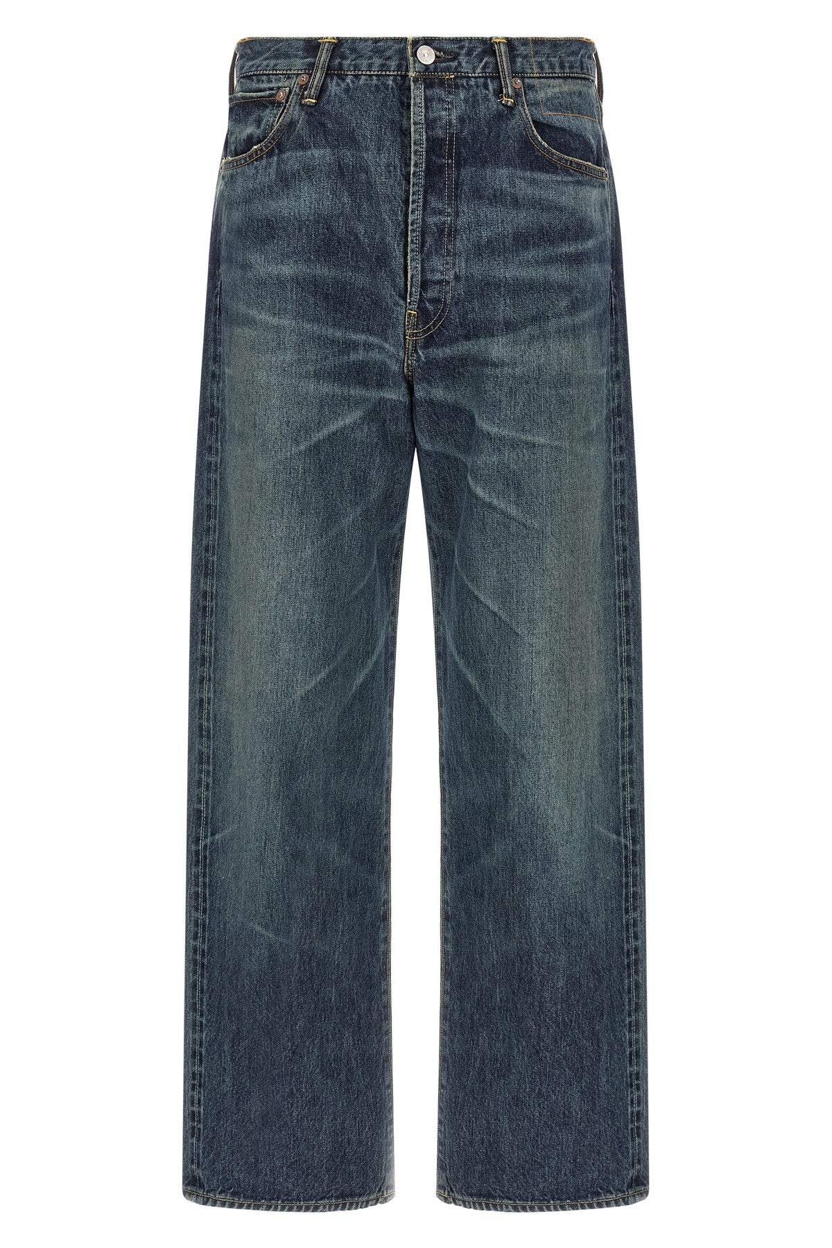 Visvim Men's Social Sculpture 01 Jeans in Blue Cotton - view 1