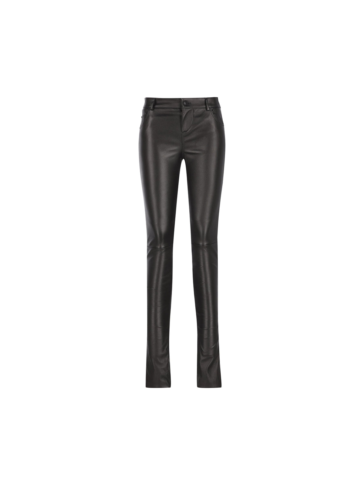 Gucci Women's Stretch Leather Trousers in Black - view 1