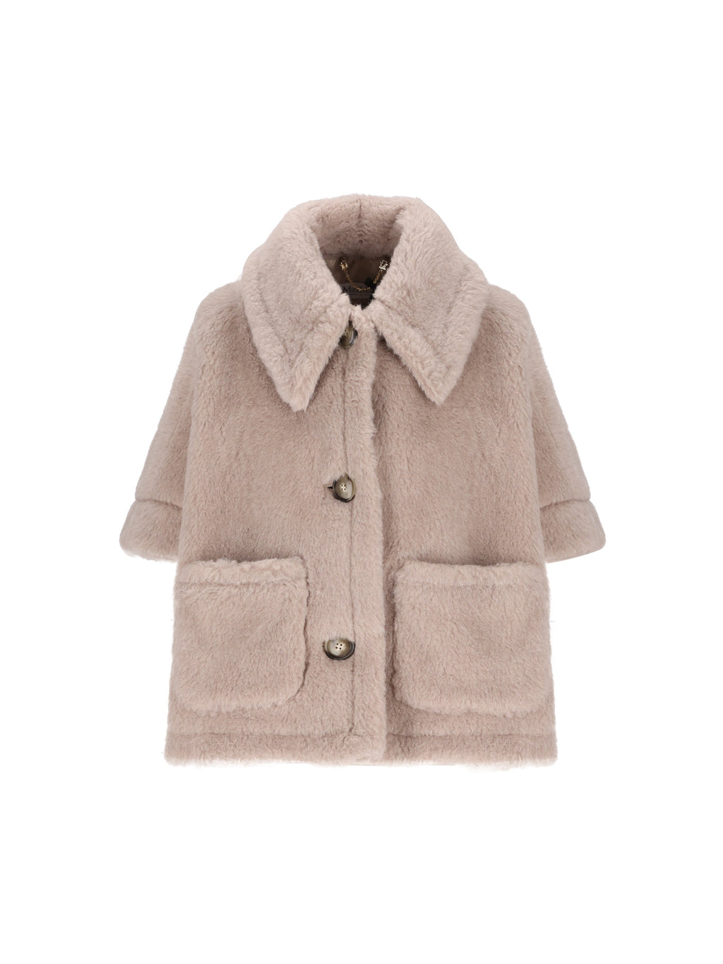 Max Mara Women's Teddy Alpaca Cape in Beige - view 1