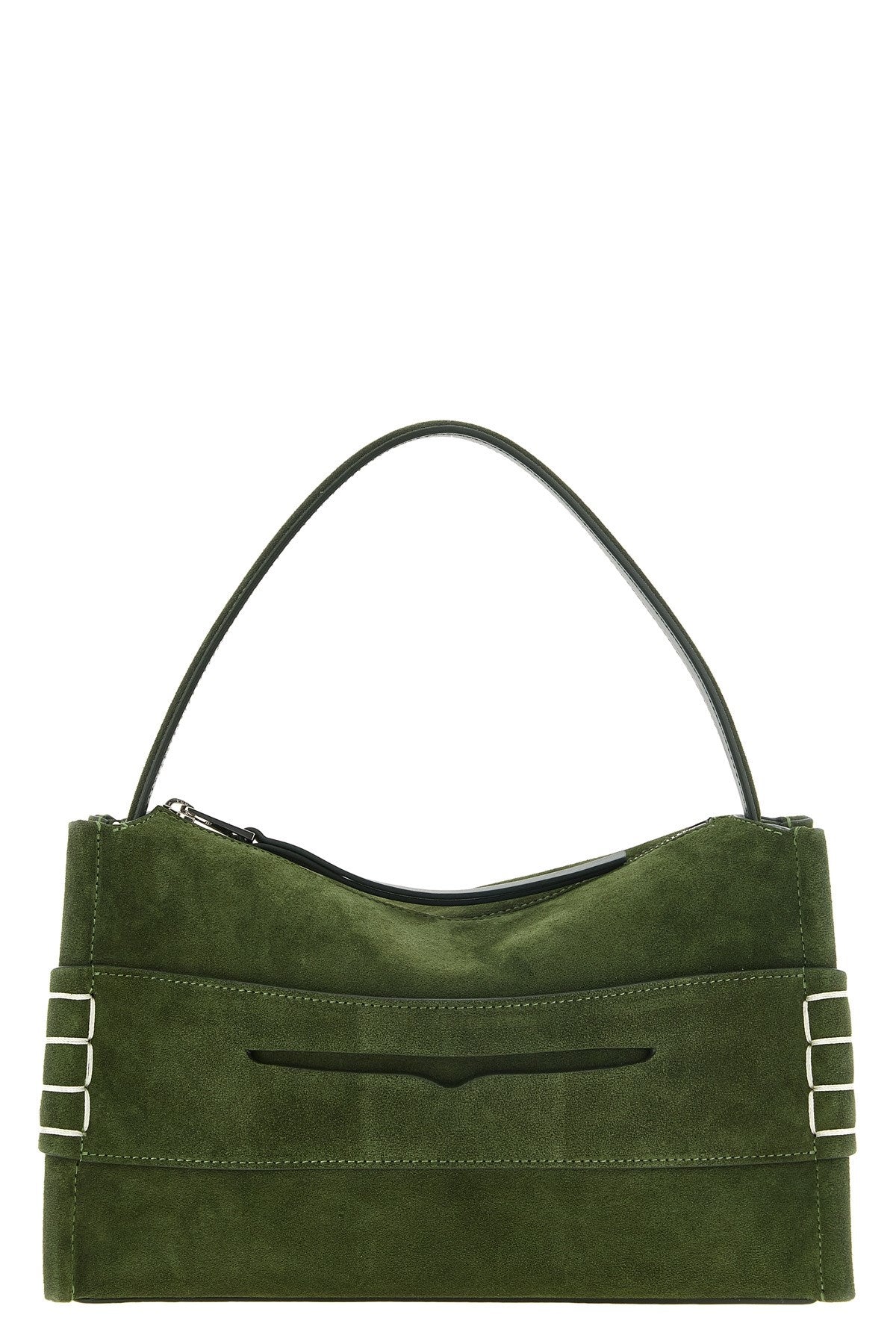 JW Anderson Women's Loafer Medium Handbag in Green Suede - view 1