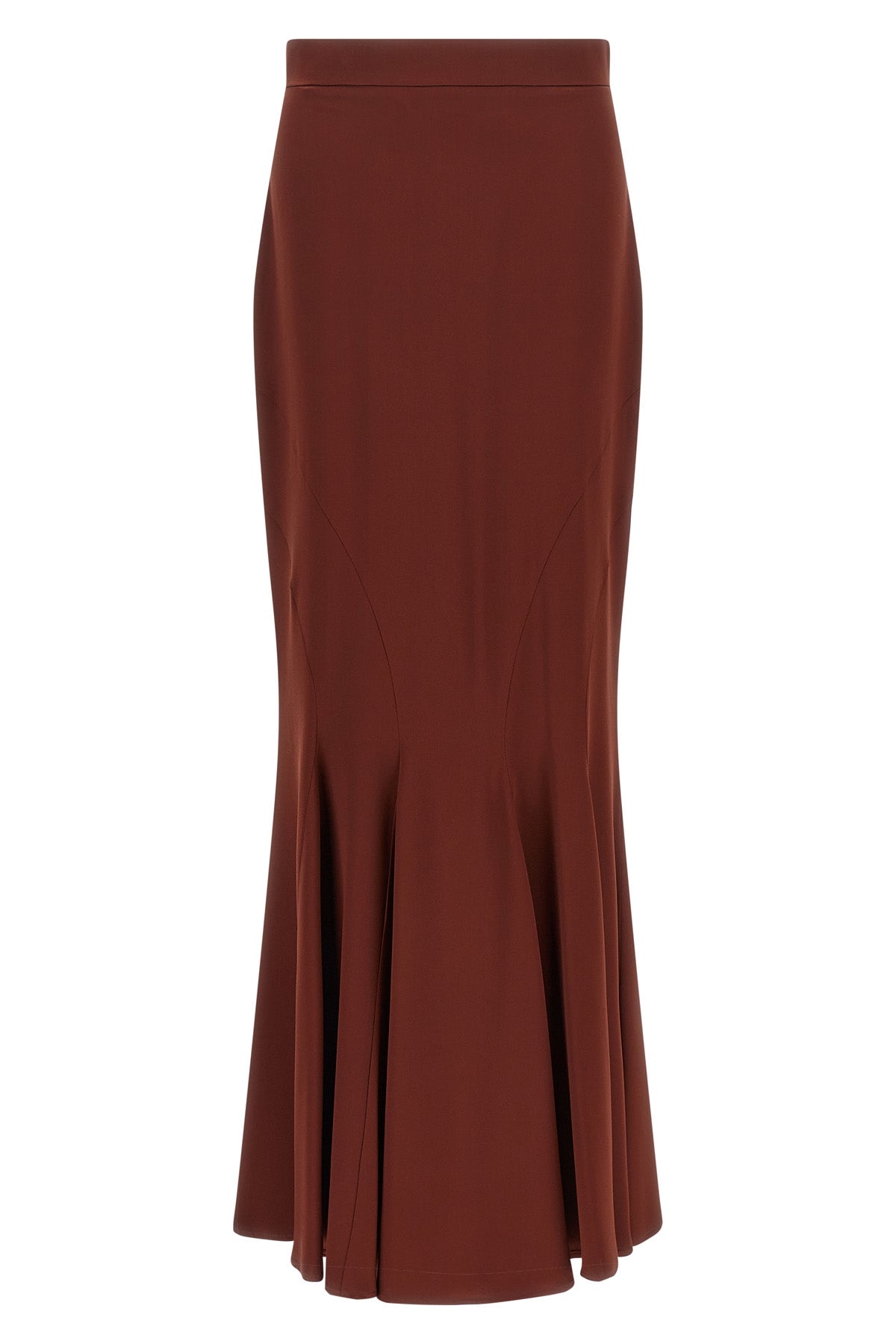Max Mara Women's Tabarin Silk Mermaid Skirt in Brown - image 1