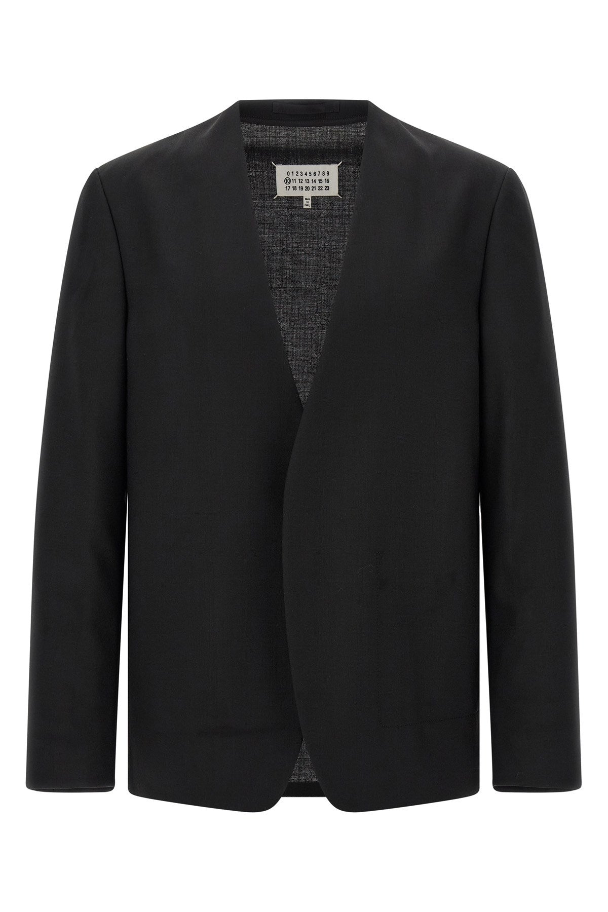 Maison Margiela Men's Minimal Blazer in Black Wool - view 1