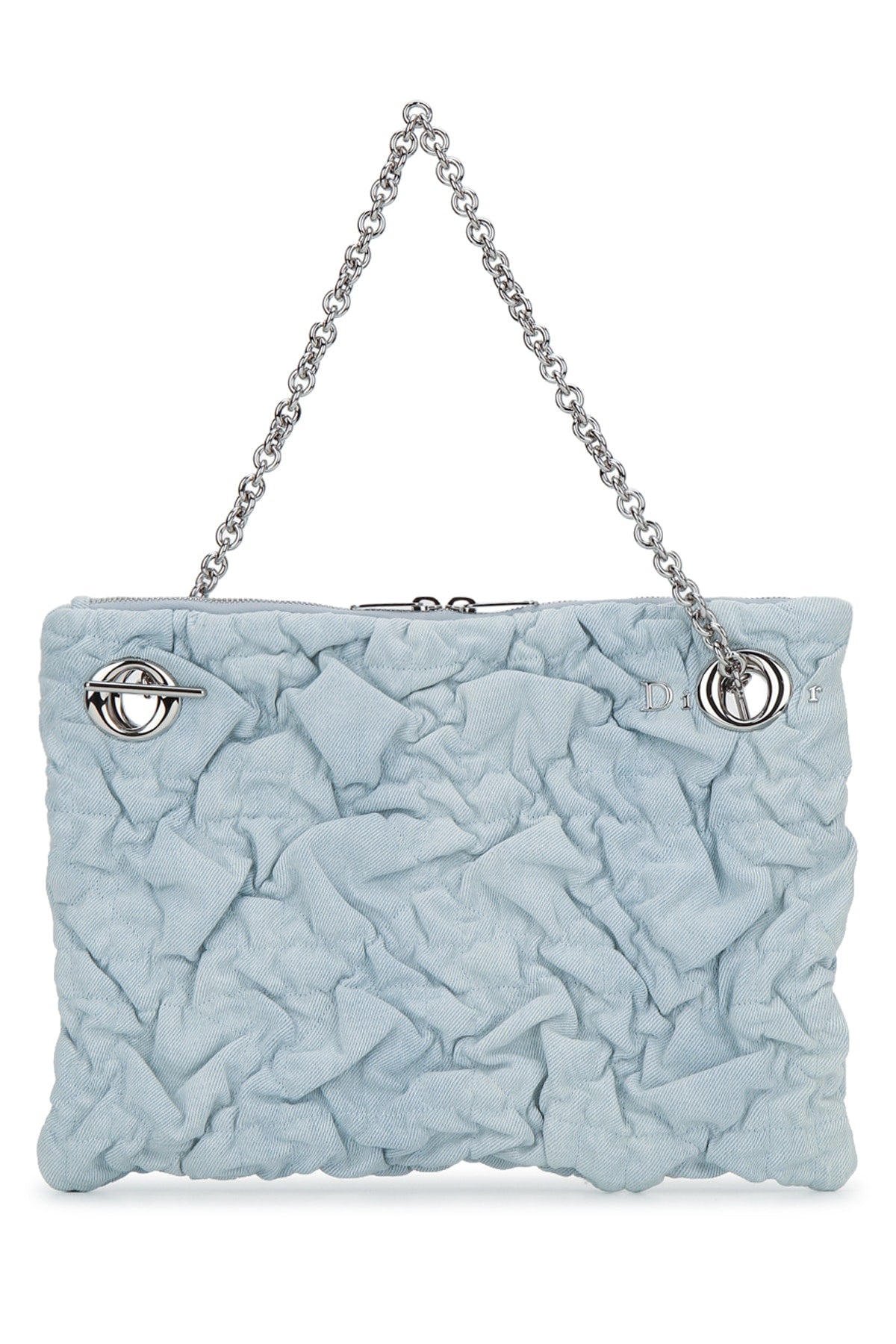 Dior Women's Crinkled Leather Hobo Bag in Light Blue - image 1