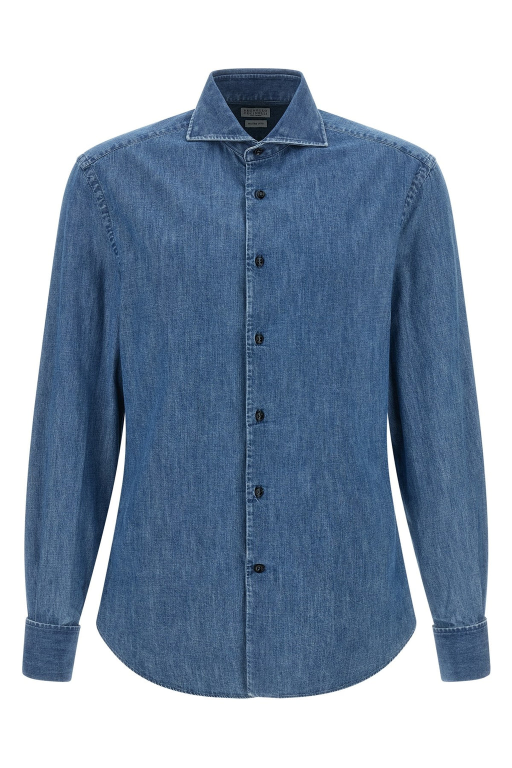 Brunello Cucinelli Men's Denim Shirt in Blue - view 1