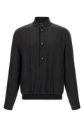 Zegna Men's Mulberry Silk Sweatshirt in Black - view 1