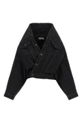Balenciaga Women's Wrap Jacket in Black Cotton - view 1