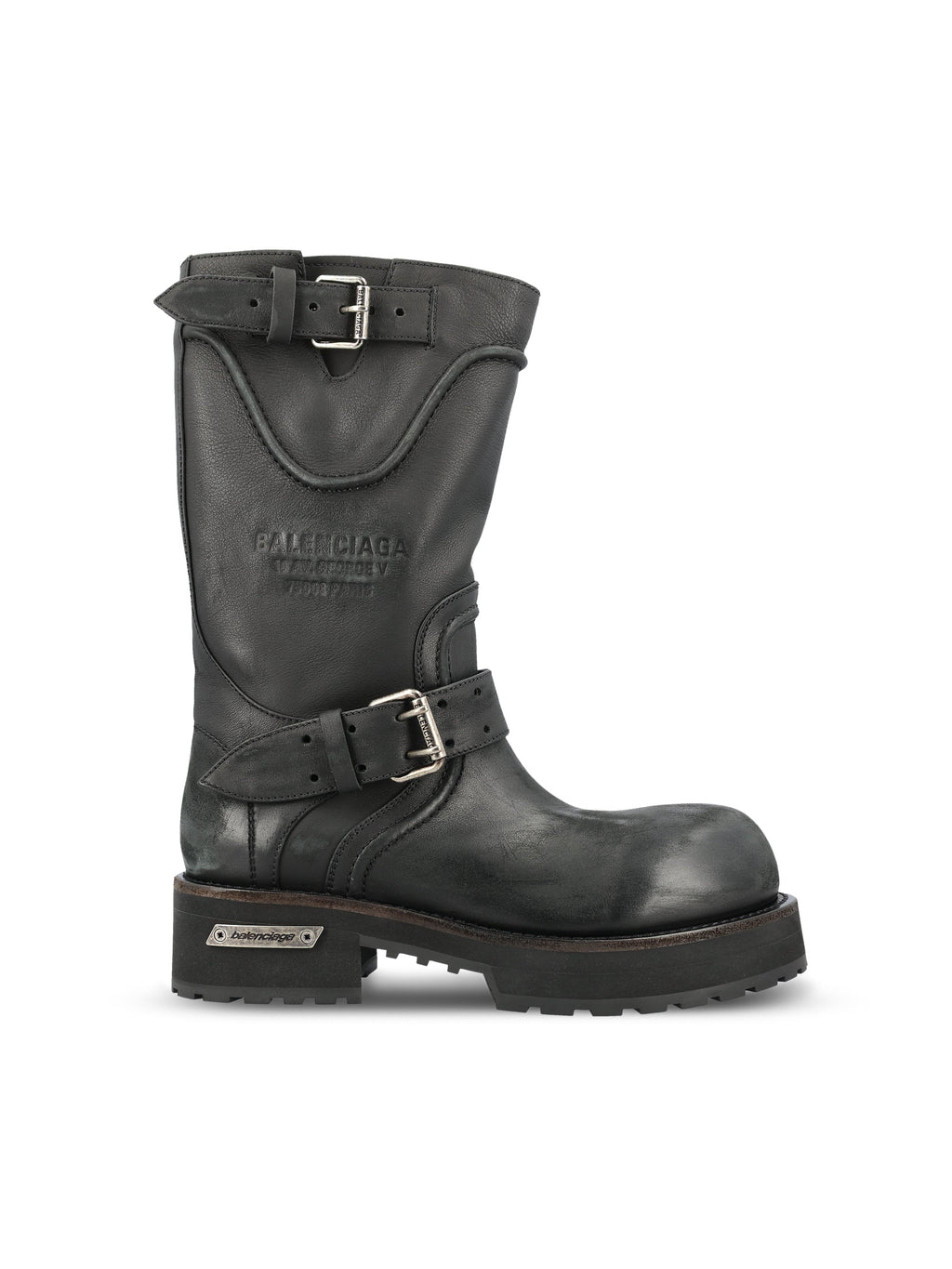 Balenciaga Women's Venom Leather Boots in Black - view 1