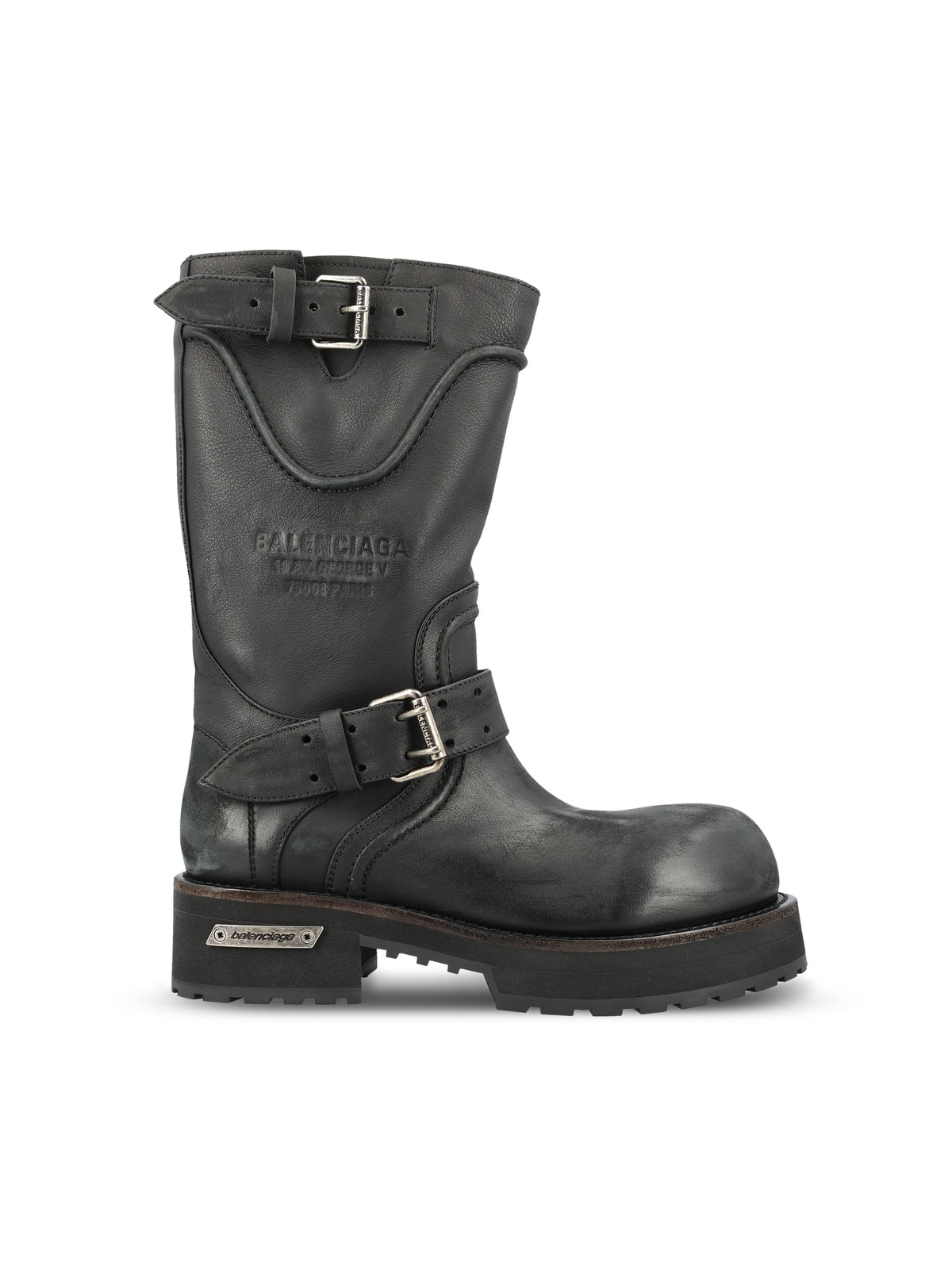 Balenciaga Women's Venom Leather Boots in Black - view 1
