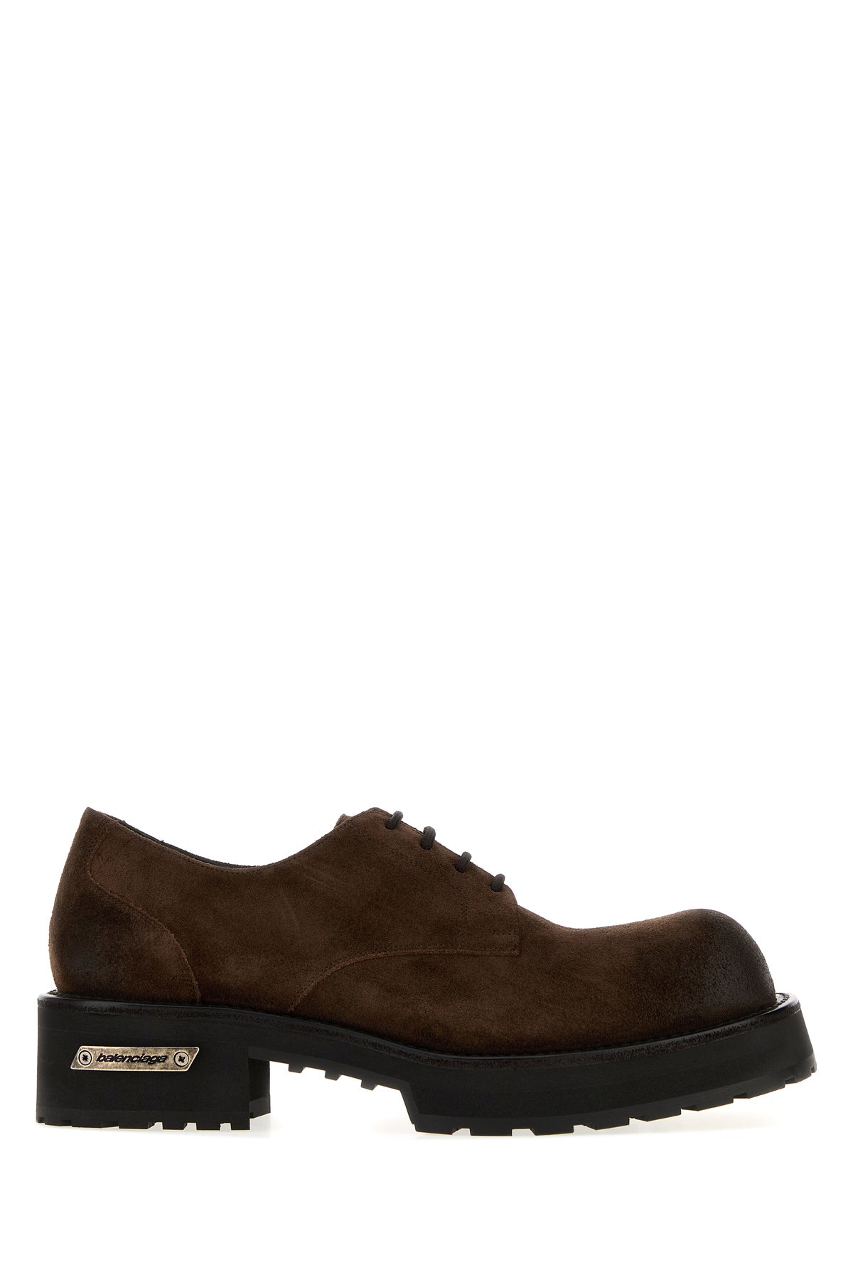 Balenciaga Men's Suede Venom Lace-Up Shoes in Brown - image 1