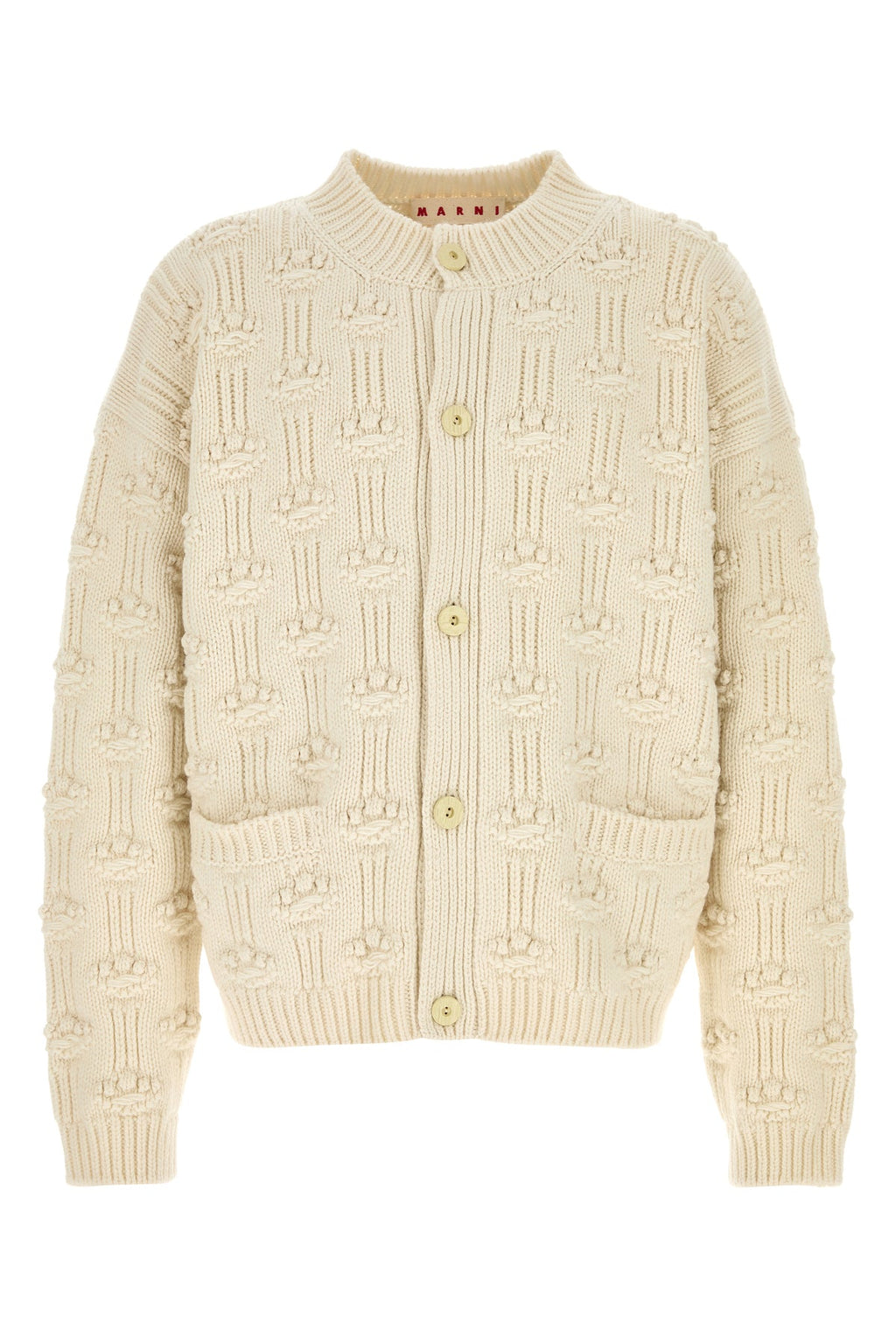 Marni Men's Wool Blend Cardigan in Ivory - image 1