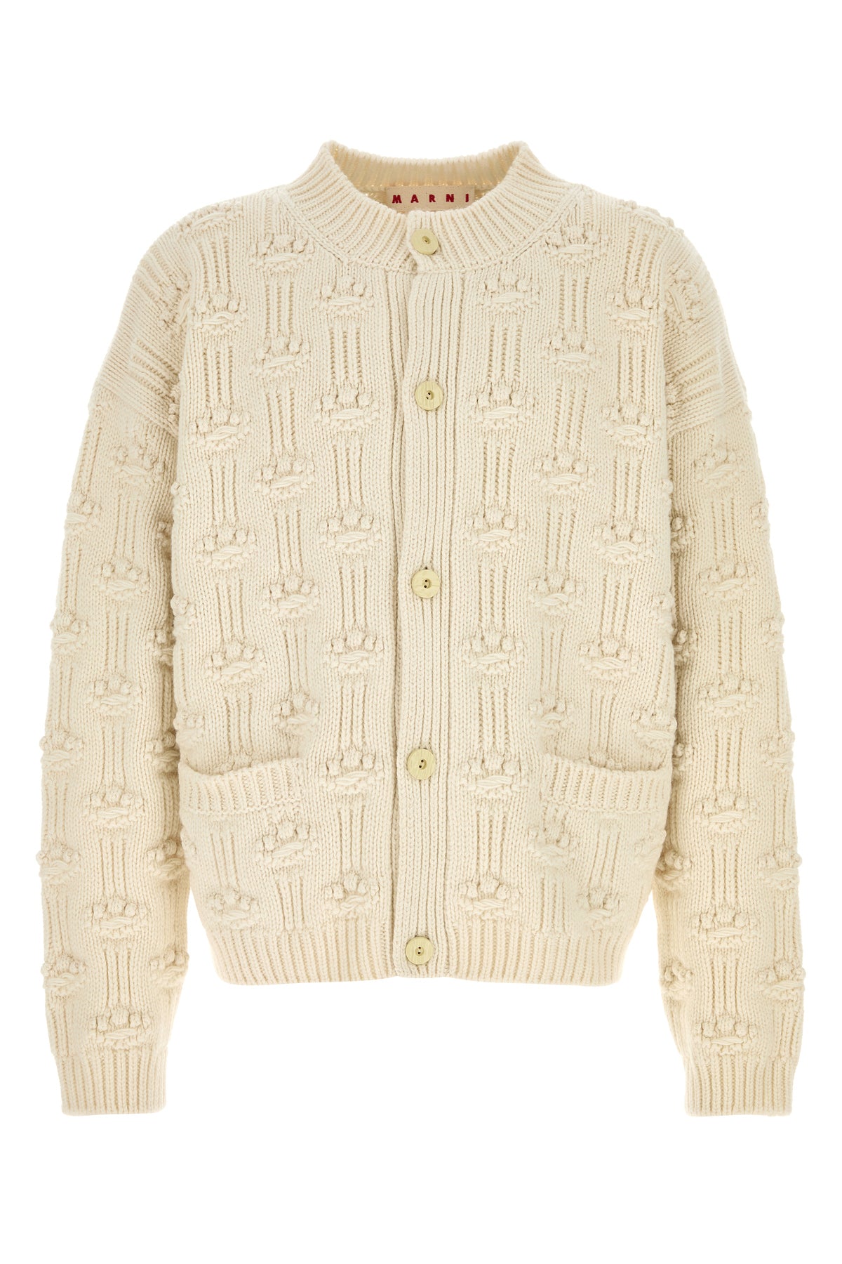 Marni Men's Wool Blend Cardigan in Ivory - image 1