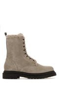 Brunello Cucinelli Women's Suede Ankle Boots in Beige - image 1