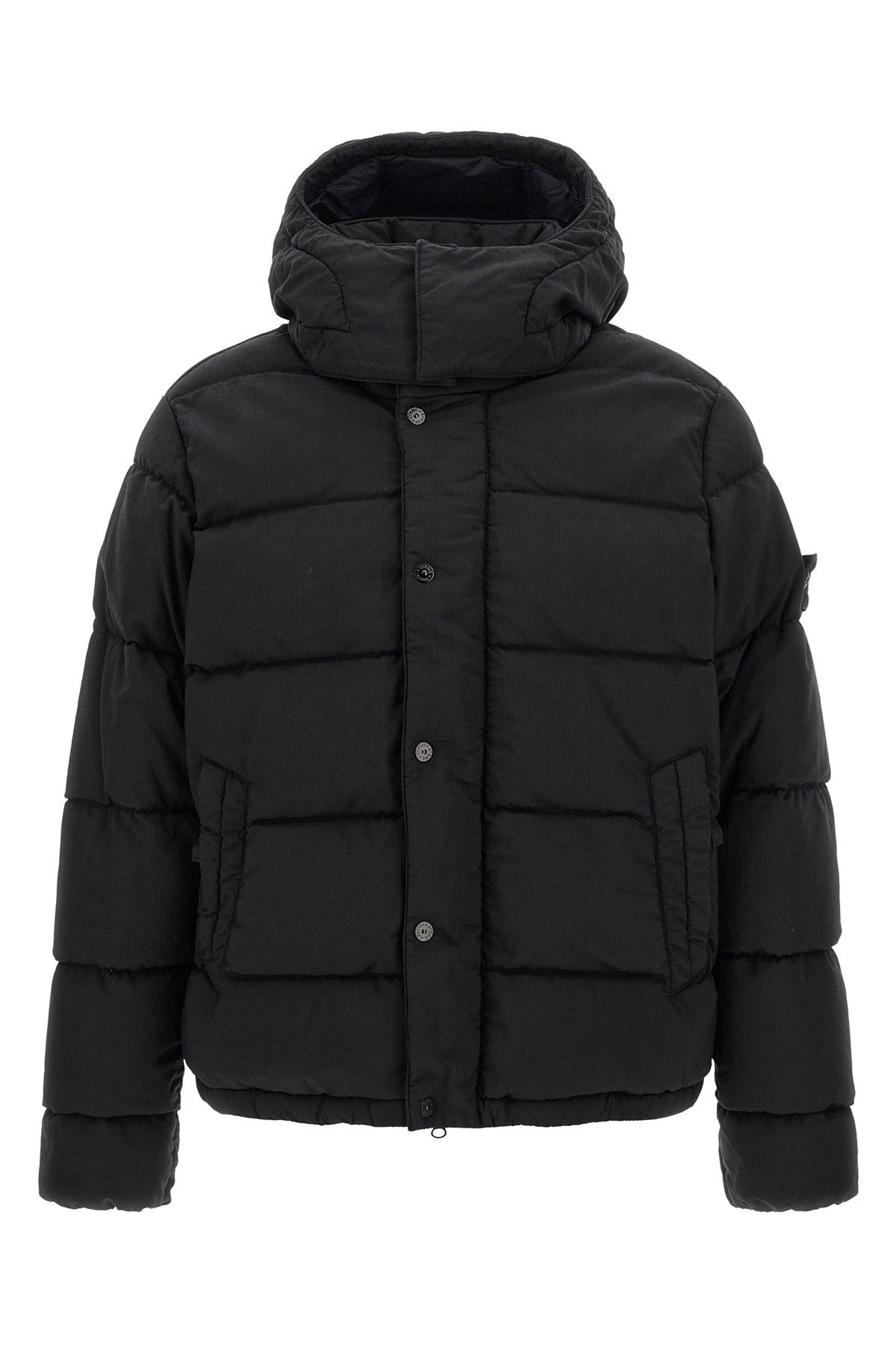 Stone Island Men's 4100063 Down Jacket in Black Wool - view 1